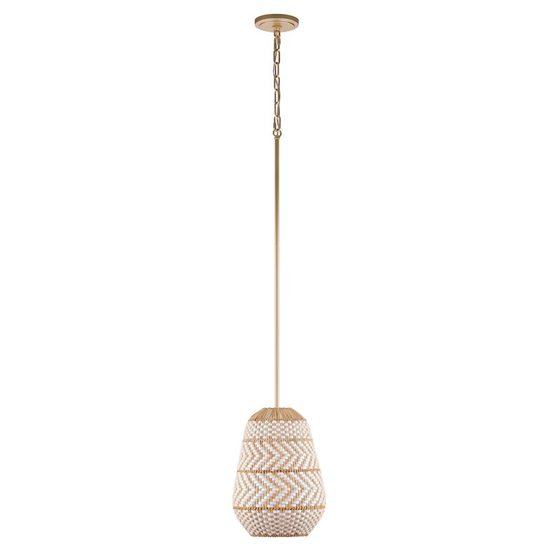Crystorama Zanzibar 1 Light Mini Pendant, Soft Gold - ZAN-9011-SG