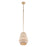 Crystorama Zanzibar 1 Light Pendant, Soft Gold