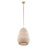 Crystorama Zanzibar 3 Light Pendant, Soft Gold