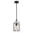 Crystorama Zucca 1 Light Pendant, English Bronze/Antique Gold