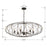 Crystorama Zucca Chandelier, English Bronze