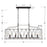 Crystorama Zucca 6 Light Chandelier, English Bronze/Antique Gold