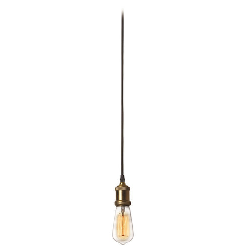 Dainolite Vintage 1-Light Mini Pendant | Industrial Antique Brass and Vintage Steel | Kitchen Island & Dining Room | 2 x 2 x 3 in | Model 409-102P-VS