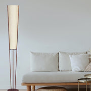 Dainolite Emotions 61in 2-Light Floor Lamp | Modern Oil Brushed Bronze and Flax Fabric Shade | Living Room & Bedroom Reading Light | Model 83323F-OBB