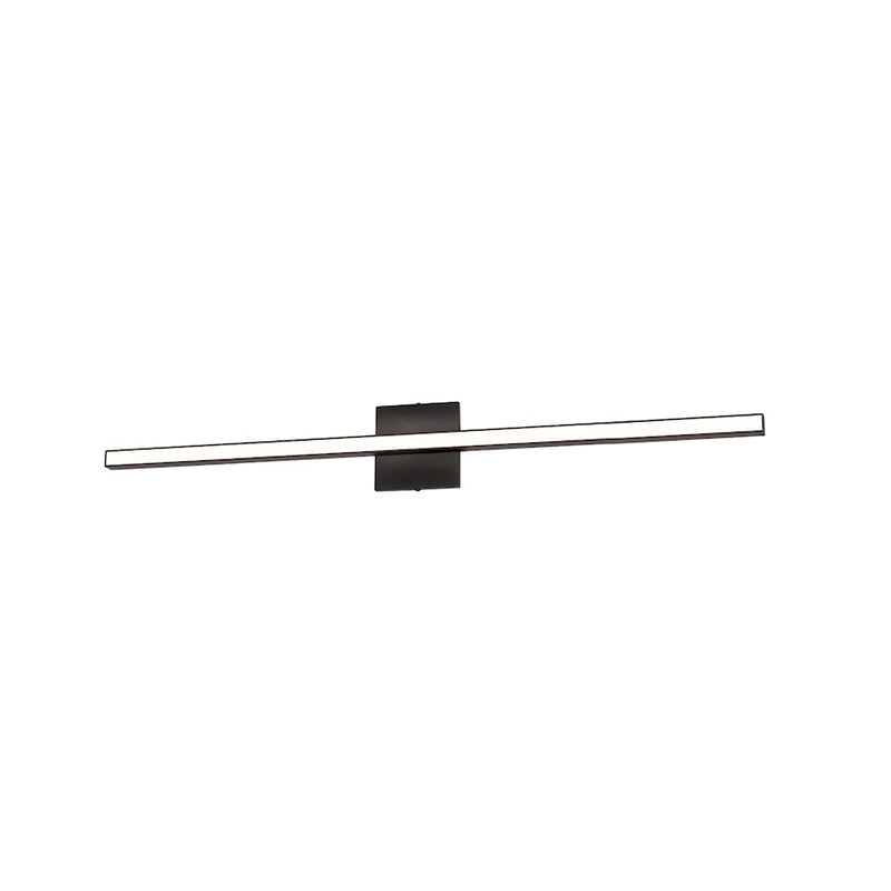Dainolite Alexander 36in 1-Light Vanity | Modern Matte Black and White Acrylic | Bathroom & Powder Room | 1920 Lumens | Model ALX-3624LEDW-MB