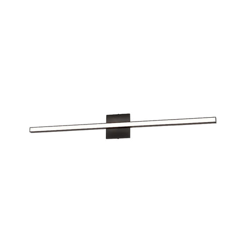 Dainolite Alexander 36in 1-Light Vanity | Modern Matte Black and White Acrylic | Bathroom & Powder Room | 1920 Lumens | Model ALX-3624LEDW-MB