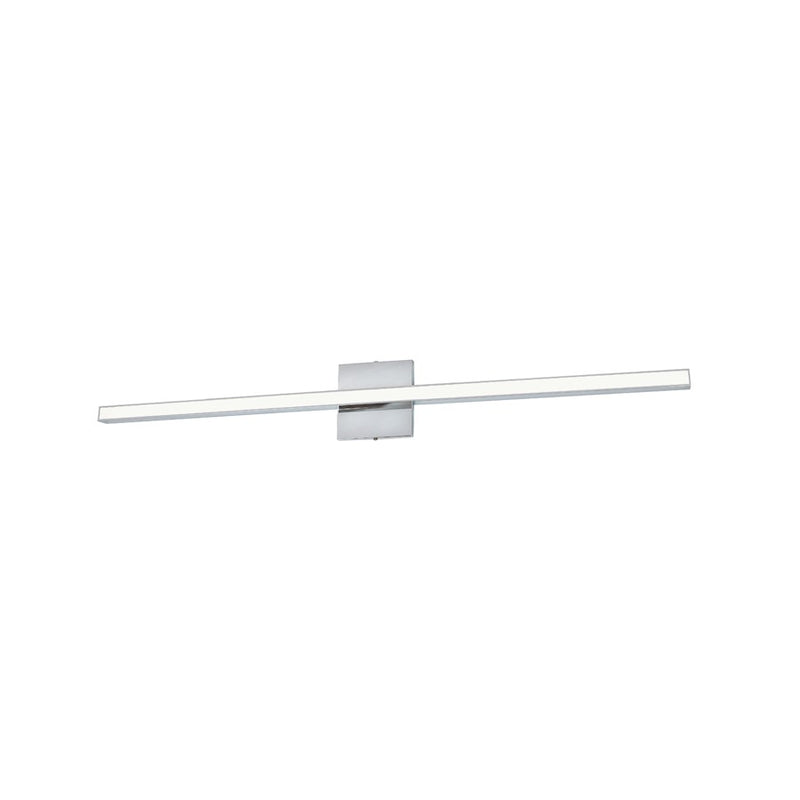 Dainolite Alexander 35in 1-Light Vanity Light | Modern Polished Chrome and White Acrylic | Bathroom Vanity | 35.5 x 4.75 in | Model ALX-3624LEDW-PC