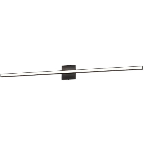 Dainolite Alexander 47in 1-Light Vanity Light | Modern Matte Black and White Acrylic | Bathroom Vanity | 47.5 x 4.75 in | Model ALX-4836LEDW-MB