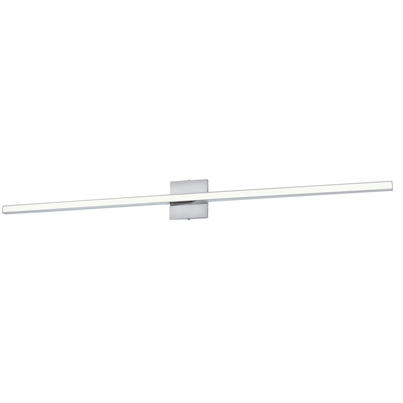 Dainolite Alexander 47in 1-Light Vanity Light | Modern Polished Chrome and White Acrylic | Bathroom Vanity | 47.5 x 4.75 in | Model ALX-4836LEDW-PC
