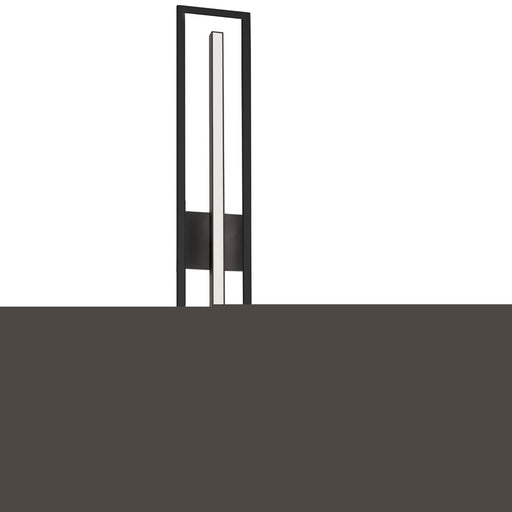 Dainolite Arandel 1 Light Bath/Vanity/18W, Matte Black/White - ARL-2818LEDW-MB