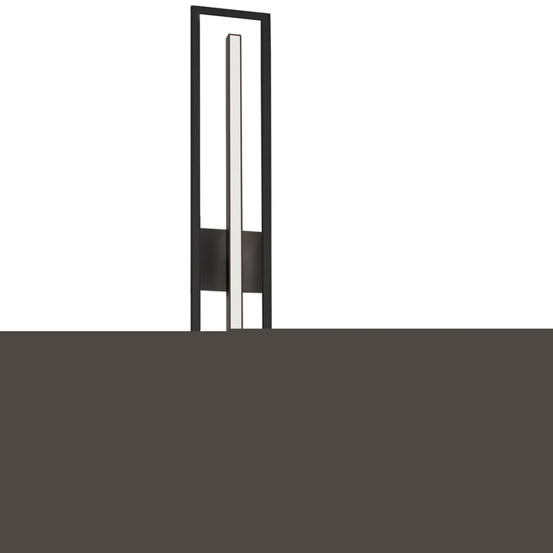 Dainolite Arandel 28in 1-Light LED Vanity Light | Modern Matte Black and White Acrylic | Bathroom & Powder Room | Model ARL-2818LEDW-MB
