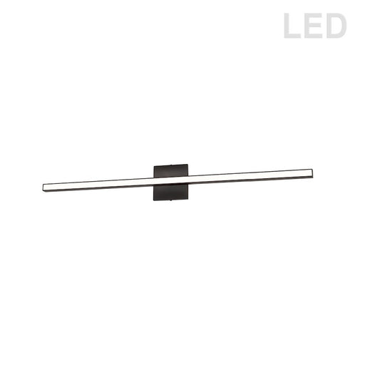 Dainolite Arandel 35in 1-Light Vanity Light | Modern Matte Black and White Acrylic | Bathroom & Powder Room | Model ARL-3624LEDW-MB