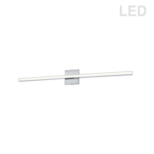 Dainolite Arandel 35in 1-Light Vanity Light | Modern Polished Chrome and White Acrylic | Bathroom & Powder Room | Model ARL-3624LEDW-PC