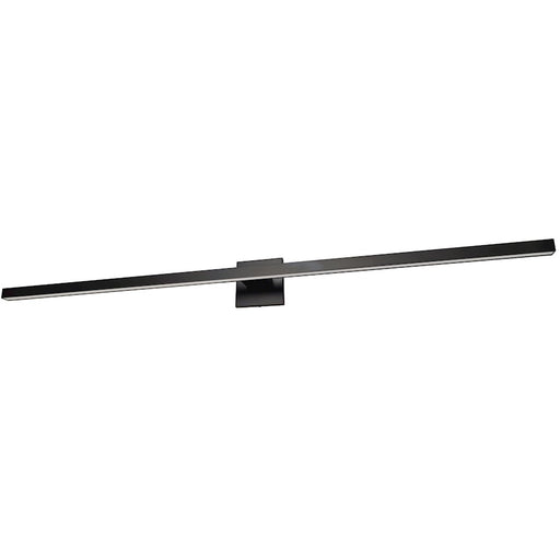 Dainolite Arandel 47in 1-Light Vanity Light | Transitional Matte Black and White Acrylic | Bathroom Vanity | 47 x 4 x 4 in | Model ARL-436LEDW-MB