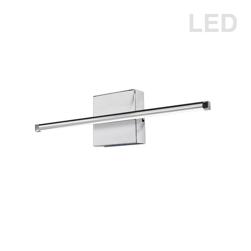 Dainolite Array 24in 1-Light LED Wall Sconce | Modern Polished Chrome Metal | Hallway & Bathroom Accent | 831 Lumens, 3000K | Model ARY-2419LEDW-PC