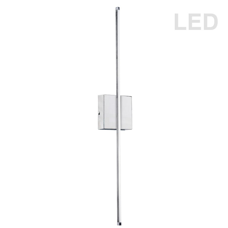Dainolite Array 24in 1-Light LED Down Wall Sconce | Modern Polished Chrome Metal | Hallway & Bathroom Accent | 831 Lumens | Model ARY-2519LEDW-PC