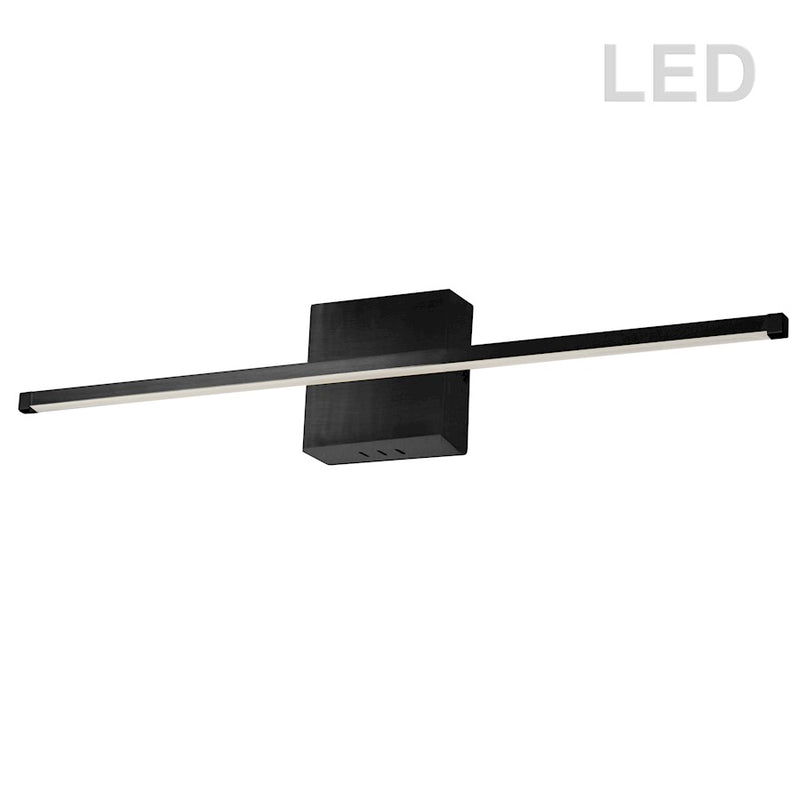 Dainolite Array 36in 1-Light LED Wall Sconce | Modern Matte Black Metal | Hallway & Bathroom Accent | 36 x 2 x 5 in | Model ARY-3630LEDW-MB