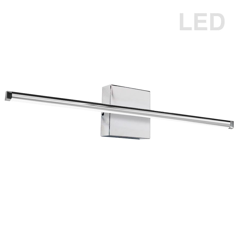 Dainolite Array 36in 1-Light LED Wall Sconce | Modern Polished Chrome Metal | Hallway & Bathroom Accent | 36 x 2 x 5 in | Model ARY-3630LEDW-PC