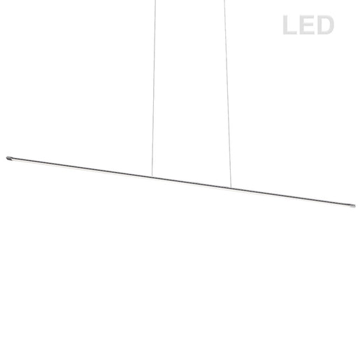 Dainolite Array 48in 1-Light LED Horizontal Pendant | Modern Polished Chrome Metal | Kitchen Island & Dining Room | Model ARY-4830LEDHP-PC