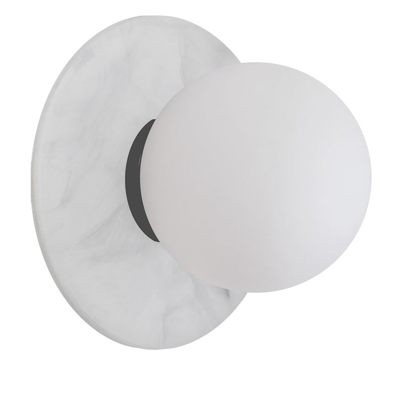 Dainolite Brigitte 1 Light Wall Sconce, White/White