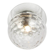 Dainolite Burlat 12.5in 1-Light Wall Sconce | Contemporary Polished Chrome Metal and Clear Glass | Hallway & Bathroom Accent | Model BUR-131W-PC-CLR
