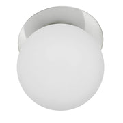 Dainolite Burlat 12.5in 1-Light Wall Sconce | Contemporary Polished Chrome Metal and White Glass | Hallway & Bathroom Accent | 12.5 | Model BUR-131W-PC-WH