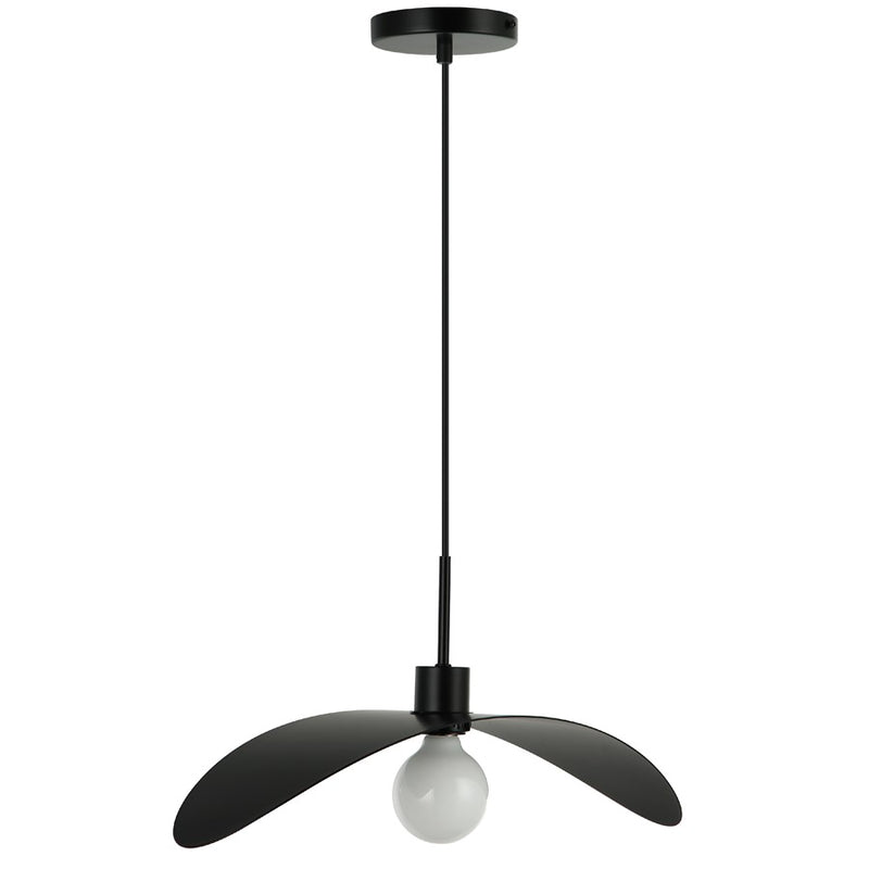 Dainolite Christobel 20in 1-Light Pendant | Contemporary Matte Black and White Glass | Kitchen Island & Dining Room | Model CBL-201P-MB