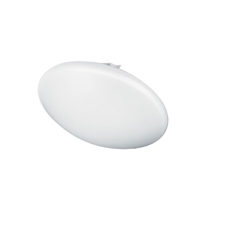 Dainolite LED 11in 1-Light Flush Mount | Polished Chrome and White Plastic/Metal | Kitchen & Hallway | 11 x 11 x 4 in | Model CFLED-A1114