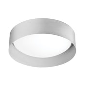 Dainolite Carmen 11in 1-Light Flush Mount | Modern Matte White and White Acrylic | Bedroom & Hallway | 11 x 11 x 3 in | Model CMN-1114LEDFH-MW