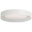 Dainolite Carmen 1 Light Flush Mount, Matte White/White