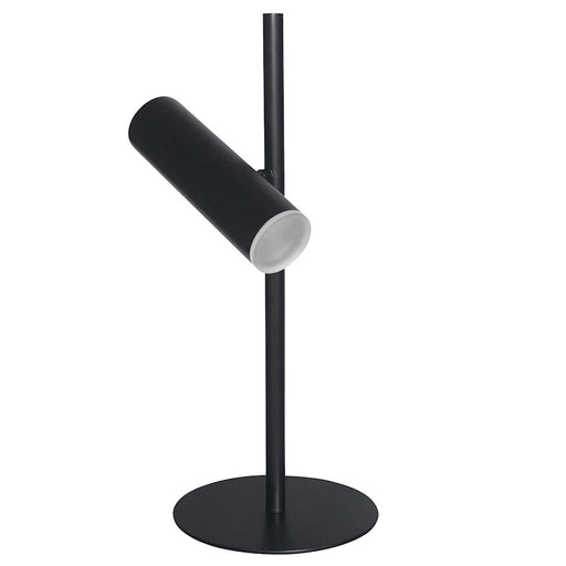 Dainolite Constance 20in 1-Light Table Lamp | Modern Matte Black and Frosted Acrylic | Bedroom & Office Desk | Model CST-196LEDT-MB