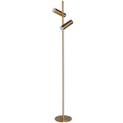 Dainolite Constance 62in Floor Lamp | Modern Aged Brass and Frosted Acrylic | Living Room & Bedroom | 860 Lumens, Dimmable | Model CST-6112LEDF-AGB