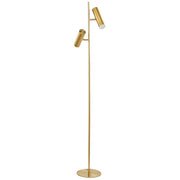 Dainolite Constance 62in Floor Lamp | Modern Aged Brass and Frosted Acrylic | Living Room & Bedroom | 860 Lumens, Dimmable | Model CST-6112LEDF-AGB