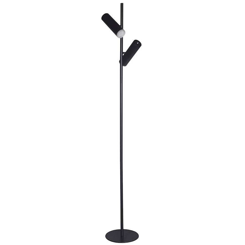 Dainolite Constance 62in Floor Lamp | Modern Matte Black and Frosted Acrylic | Living Room & Bedroom | 860 Lumens, Dimmable | Model CST-6112LEDF-MB