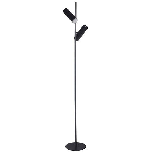 Dainolite Constance 62in Floor Lamp | Modern Matte Black and Frosted Acrylic | Living Room & Bedroom | 860 Lumens, Dimmable | Model CST-6112LEDF-MB