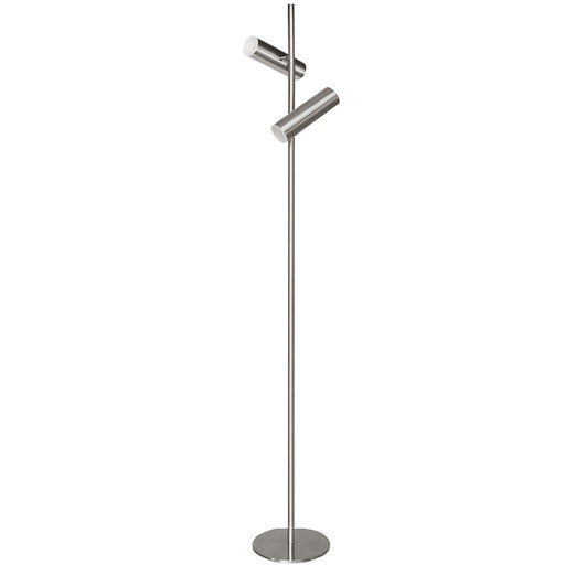 Dainolite Constance 62in Floor Lamp | Modern Satin Chrome and Frosted Acrylic | Living Room & Bedroom | 860 Lumens, Dimmable | Model CST-6112LEDF-SC