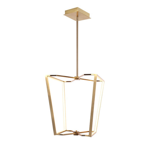 Dainolite Curant 16in 1-Light LED Chandelier | Modern Aged Brass and White Silicone | Dining Room & Kitchen Island | Model CUR-1848C-AGB