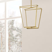 Dainolite Curant 21in 1-Light Chandelier | Modern Aged Brass and White Silicone | Dining Room & Kitchen Island | 4500 Lumens | Model CUR-2260C-AGB