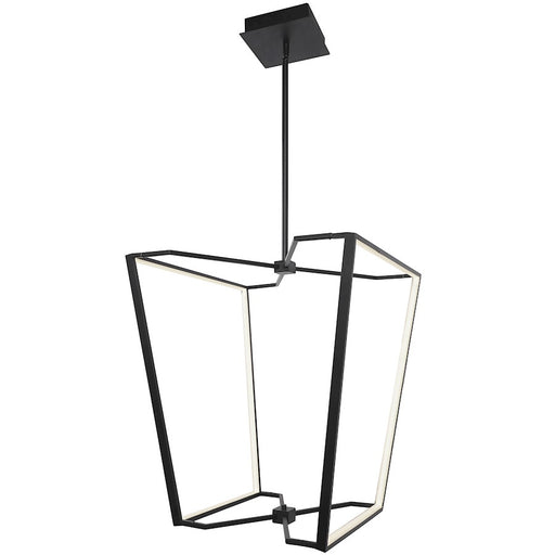Dainolite Curant 21in 1-Light Chandelier | Modern Matte Black and White Silicone | Dining Room & Kitchen Island | 4500 Lumens | Model CUR-2260C-MB