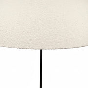 Dainolite Dalia 1-Light Table Lamp | Transitional Matte Black Metal and White Boucle Fabric | Living Room & Bedroom Accent | 22 x 22 x | Model DAL-281T-MB
