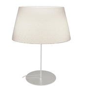 Dainolite Dalia 1-Light Table Lamp | Transitional Matte White Metal and White Boucle Fabric | Living Room & Bedroom Accent | 22 x 22 x | Model DAL-281T-MW