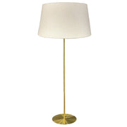 Dainolite Dalia 26in 1-Light Floor Lamp | Transitional Aged Brass and White Boucle Fabric | Living Room & Bedroom Reading Lamp | 26 x | Model DAL-611F-AGB