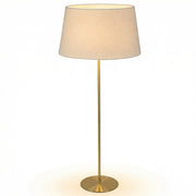 Dainolite Dalia 26in 1-Light Floor Lamp | Transitional Aged Brass and White Boucle Fabric | Living Room & Bedroom Reading Lamp | 26 x | Model DAL-611F-AGB