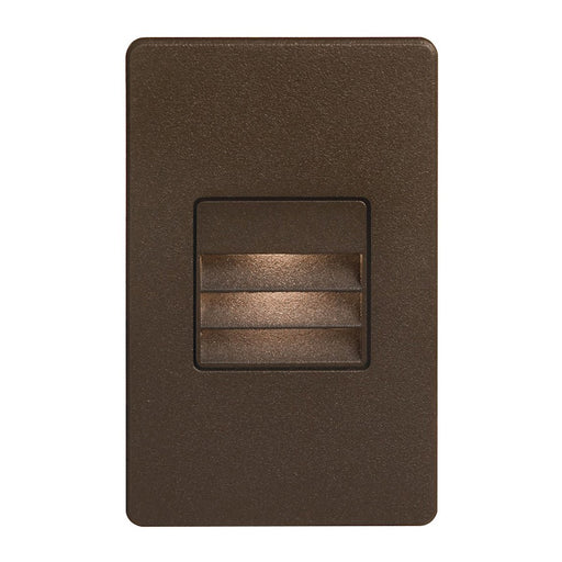 Dainolite DLEDW-234 5in 1-Light LED Wall Sconce | Modern Bronze with Louver | Outdoor Covered Patio & Entryway | 237 Lumens | Model DLEDW-234-BZ