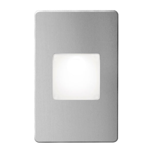 Dainolite DLEDW-245 5in 1-Light LED Wall Sconce | Modern Brushed Aluminum with White Lens | Outdoor Covered Patio & Entryway | Model DLEDW-245-BA