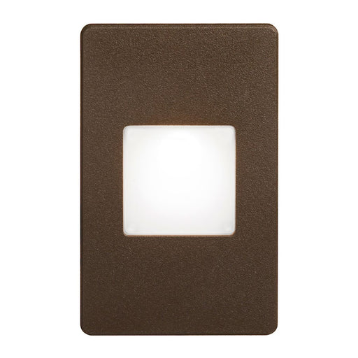 Dainolite DLEDW-245 5in 1-Light Wall Light | Modern Bronze Aluminum with White Lens | Outdoor & Bathroom Accent | 237 Lumens | Model DLEDW-245-BZ