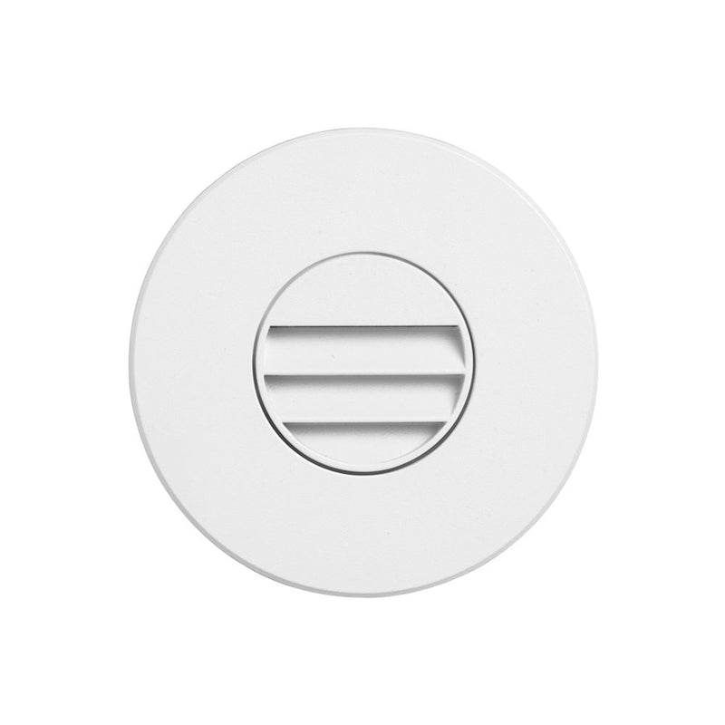 Dainolite DLEDW-330 3.3W LED Wall Light | White Aluminum with Louver | Outdoor & Indoor Accent | 3.46 x 3.46 x 3.65 in | Model DLEDW-330-WH