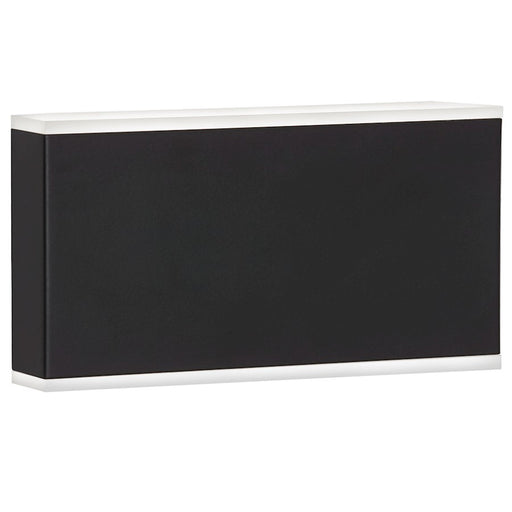 Dainolite Emery 10in 2-Light Wall Sconce | Modern Matte Black and Frosted Acrylic | Hallway & Bedroom Accent | 10 x 2 x 5 in | Model EMY-105-20W-MB