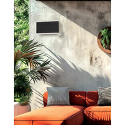 Dainolite Emery 10in 2-Light Outdoor Wall Sconce | Modern Matte Black and White Acrylic | Outdoor Covered Patio & Entryway | Model EMY-105OD-20W-MB