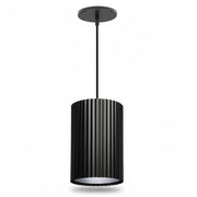 Dainolite Fabiana 5in 1-Light LED Pendant | Transitional Matte Black Metal and Matte Black Acrylic | Kitchen Island & Bathroom | 5 | Model FBN-515LEDP-MB